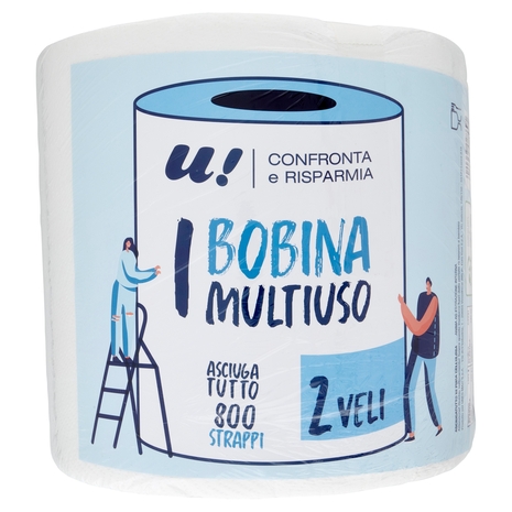 Asciugatutto Multiuso 2 Veli 800 Strappi U! Confronta e Risparmia